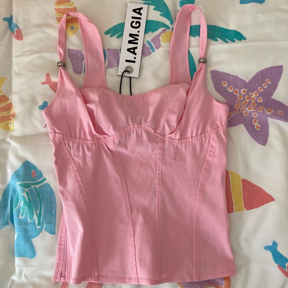 IAMGIA pink corset tank top